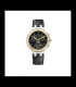 PEQUIGNET MONTRE MOOREA CHRONO Chronographe, boîtier acier, lunette or, cadran noir