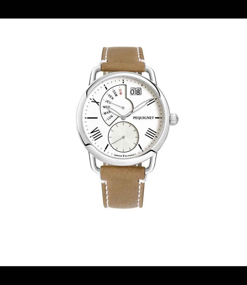 PEQUIGNET Montre Equus Origine Cadran blanc