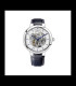 PEQUIGNET MONTRE EXAGONE Cadran squelette blanc