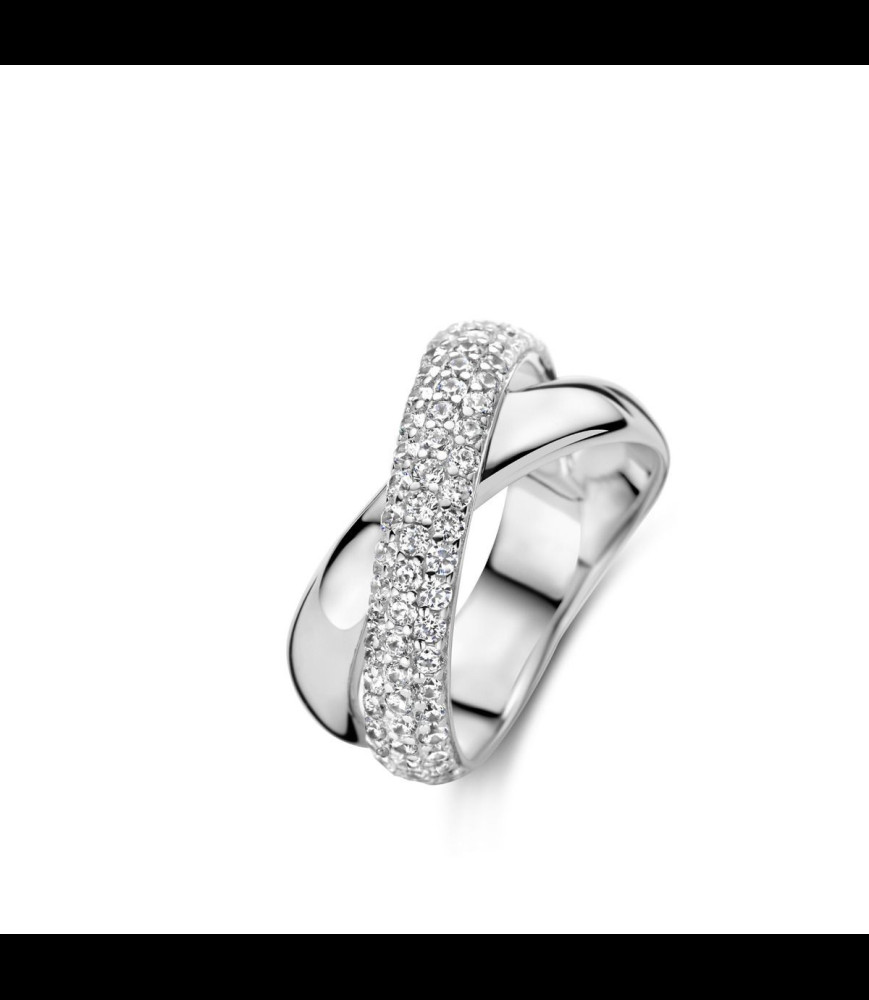 NAIOMY Bague argent et oxydes de zirconium taille 54 uniquement
