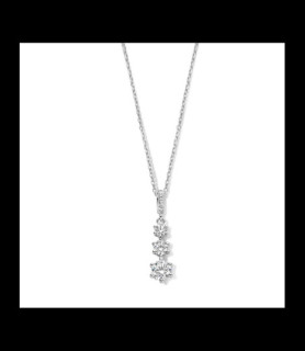 NAIOMY Collier + pendentif AG + 3CZ 40-42-45cm