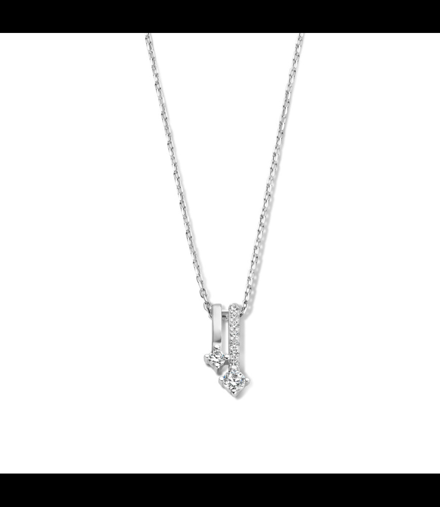NAIOMY chaine et  Pendentif argent oxydes de zirconium 40-42-45cm
