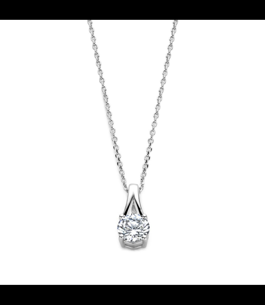 NAIOMY Collier en argent serti de zirconium 40-42-45cm