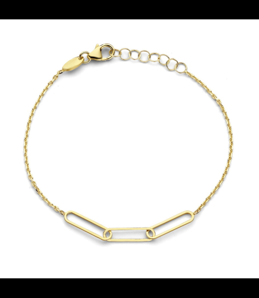 NAIOMY bracelet argent plaqué or 18-19cm