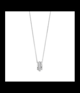 NAIOMY Chaine et Pendentif en argent avec zircon + chaîne 40-42-45cm