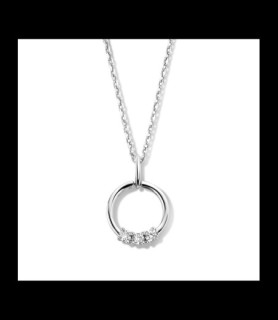 NAIOMY Collier argent et oxydes de zirconium 40-45 cm