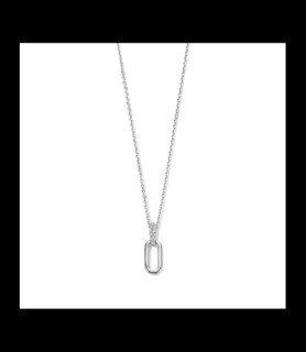 NAIOMY Chaine et Pendentif en argent avec zircon + chaîne 40-42-45cm