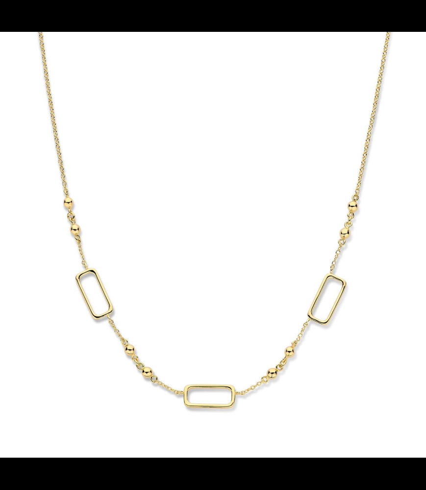 NAIOMY Collier Argent avec maillons forme rectangulaire   KIRA
