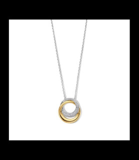 NAIOMY Collier argent et plaqué or