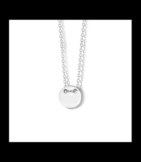 NAIOMY Collier argent petite pastille