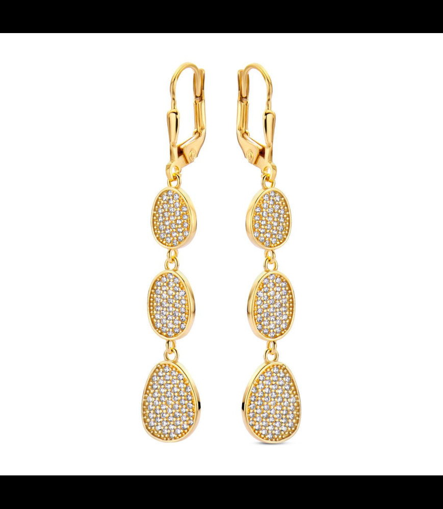 NAIOMY Boucles d oreilles plaqué or oxydes de zirconium