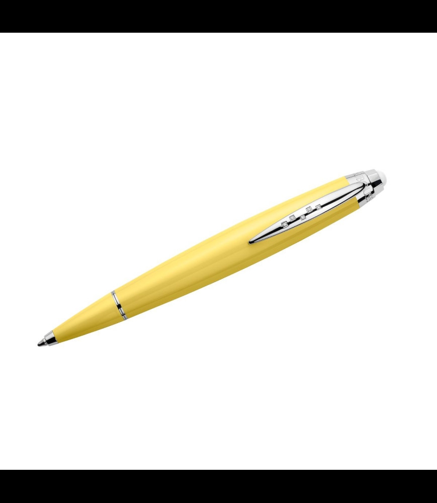 MAUBOUSSIN Stylo bille Je rêve donc j'écris jaune, diamants