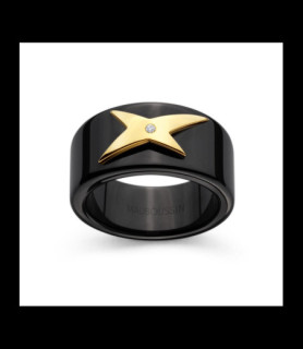 MAUBOUSSIN Bague Mauboussin Génération Etoile en céramique, or jaune et diamant DOIGT 54