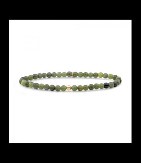 SPARKLING Bracelet argent doré et southern jade