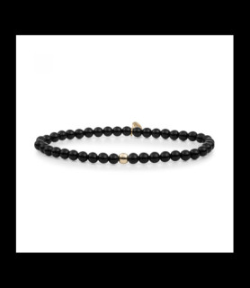 SPARKLING Braclet argent doré et onyx