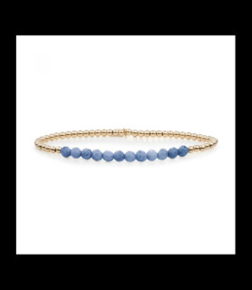 SPARKLING Bracelet argent doré et aventurine