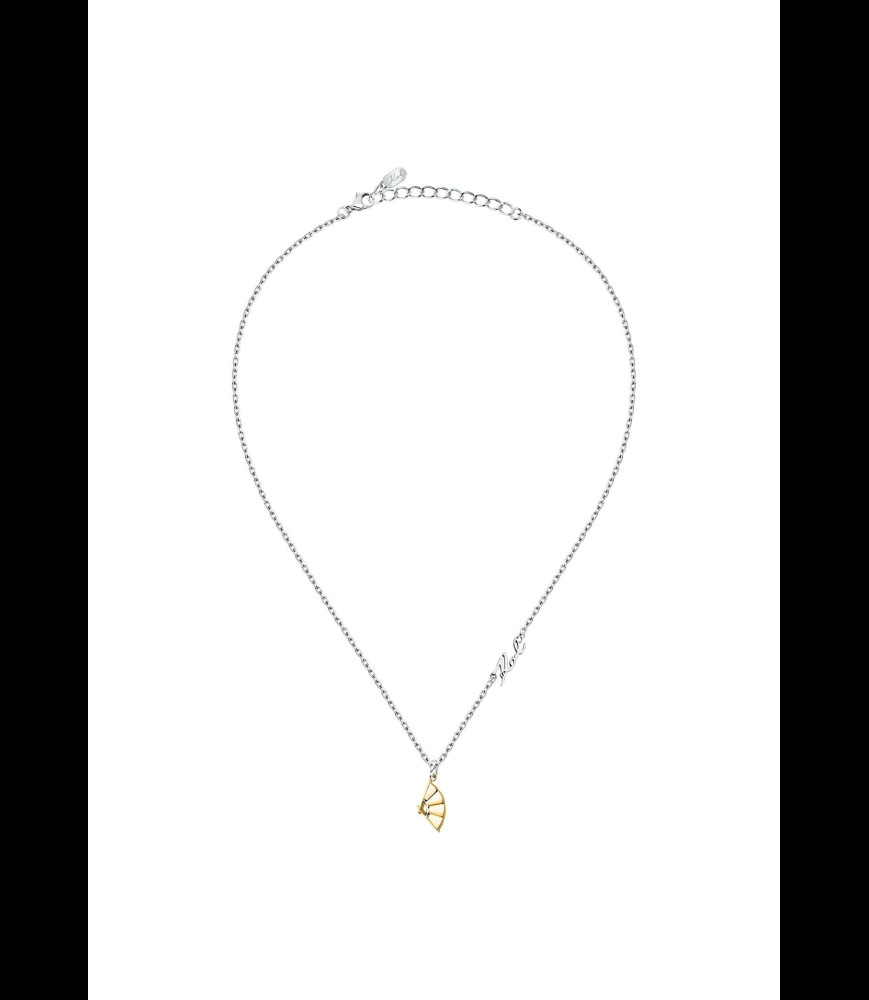 KARL LAGERFELD Collier éventail doré
