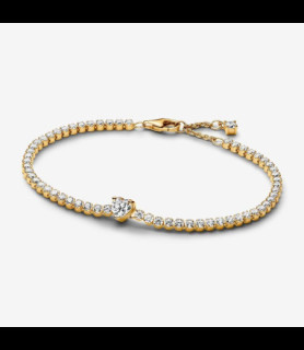 PANDORA Bracelet Rivière Cœur Scintillant