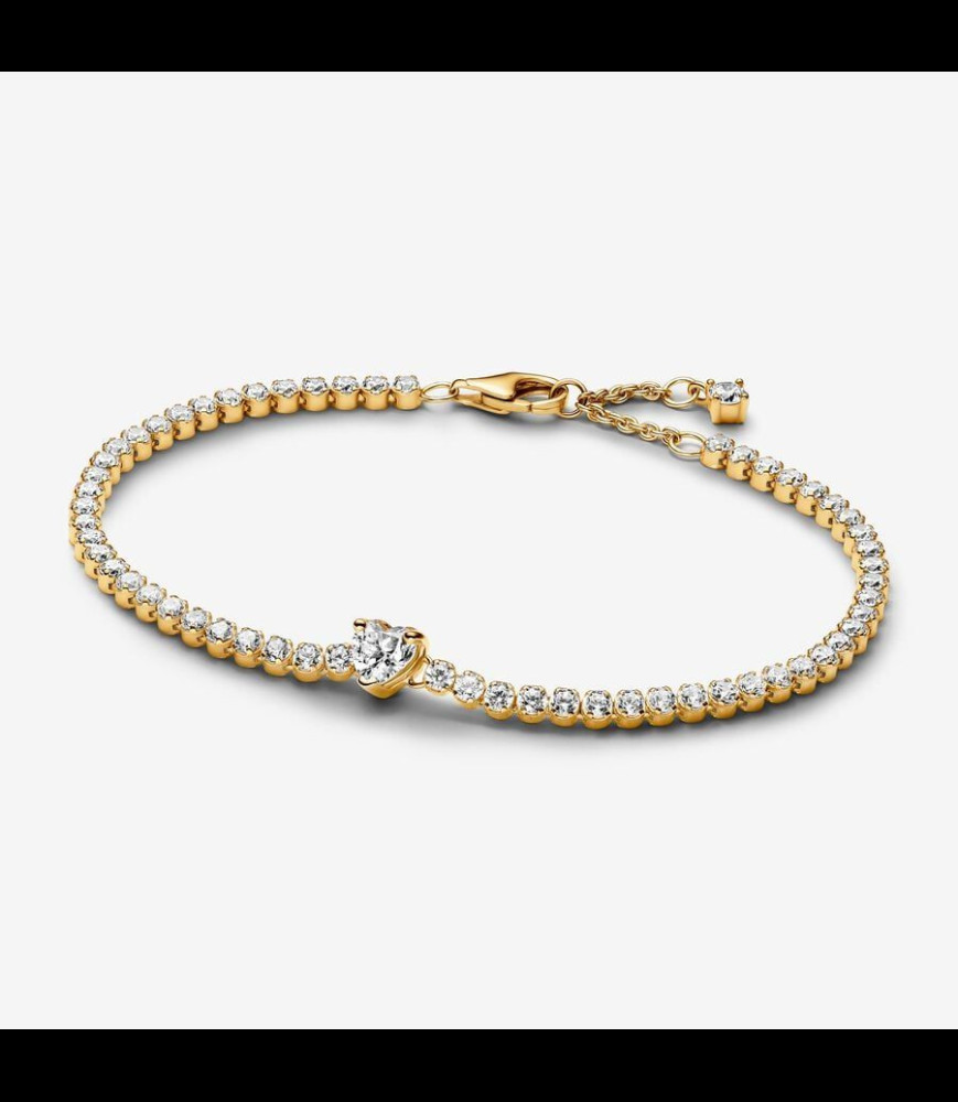 PANDORA Bracelet Rivière Cœur Scintillant