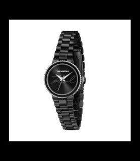 KARL LAGERFELD Montre dame acier noir
