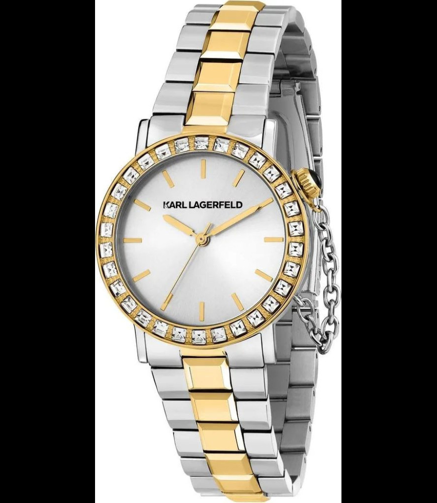KARLL LAGERFELD Montre dame acier bicolorer0