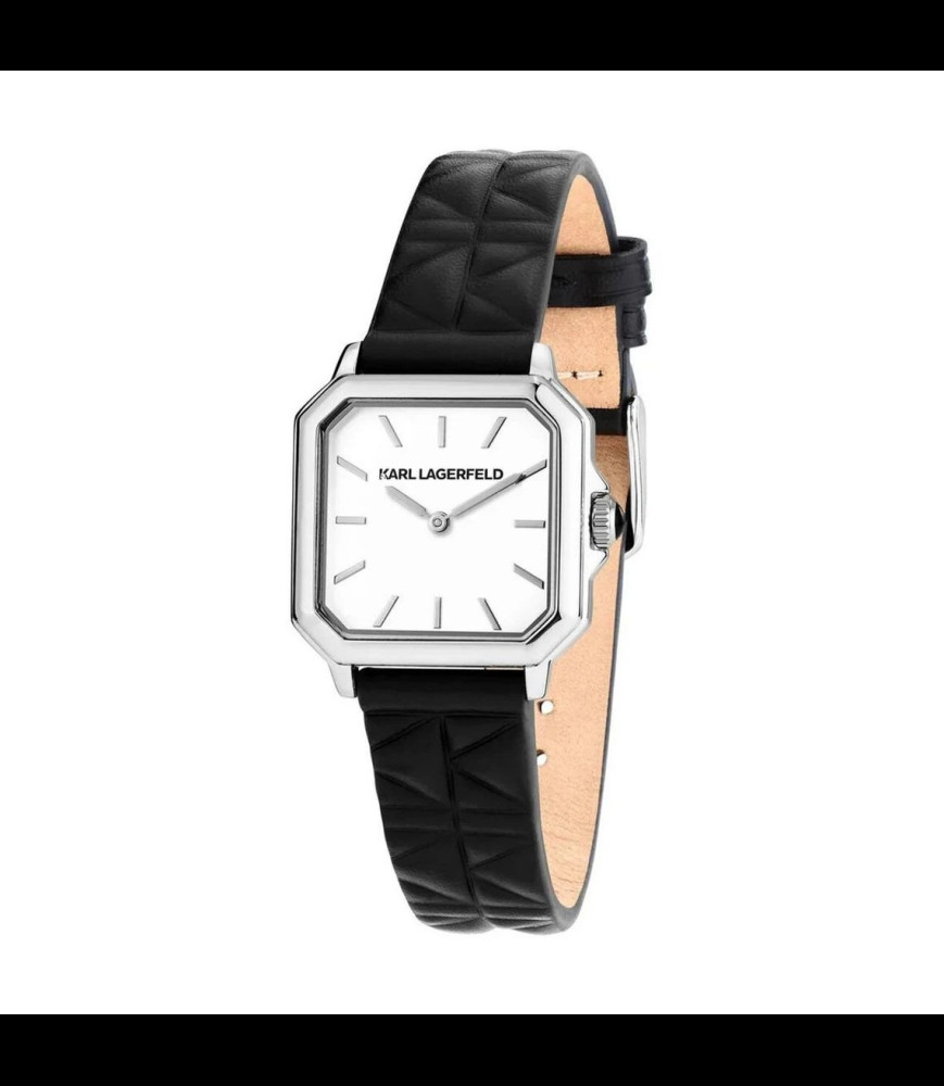 KARL LAGERFELD Montre KARL LAGERFELD Femme Square en Cuir Noir R0551102501