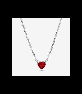 PANDORA Collier Pendant Halo Cœur Scintillant