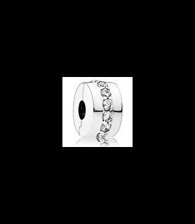 PANDORA Charm Clip Rangée Scintillante Incolore