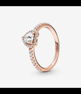 PANDORA Bague Cœur Surélevé Scintillant