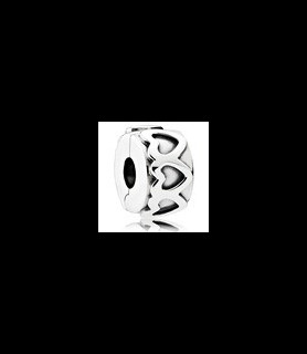 PANDORA Charm Clip Couronne de Cœurs