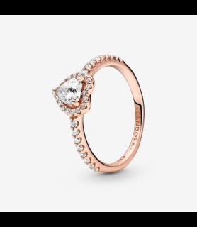 PANDORA Bague Cœur Surélevé Scintillant