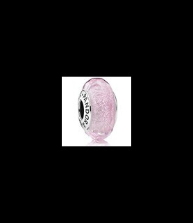 PANDORA Charm Verre de Murano Rose Facetté 791650