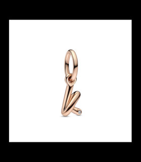PANDORA Charm-pendentif Lettre K script
