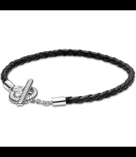 PANDORA Bracelet PANDORA en Cuir Tressé avec Fermoir T Pandora Moments TAILLE 1