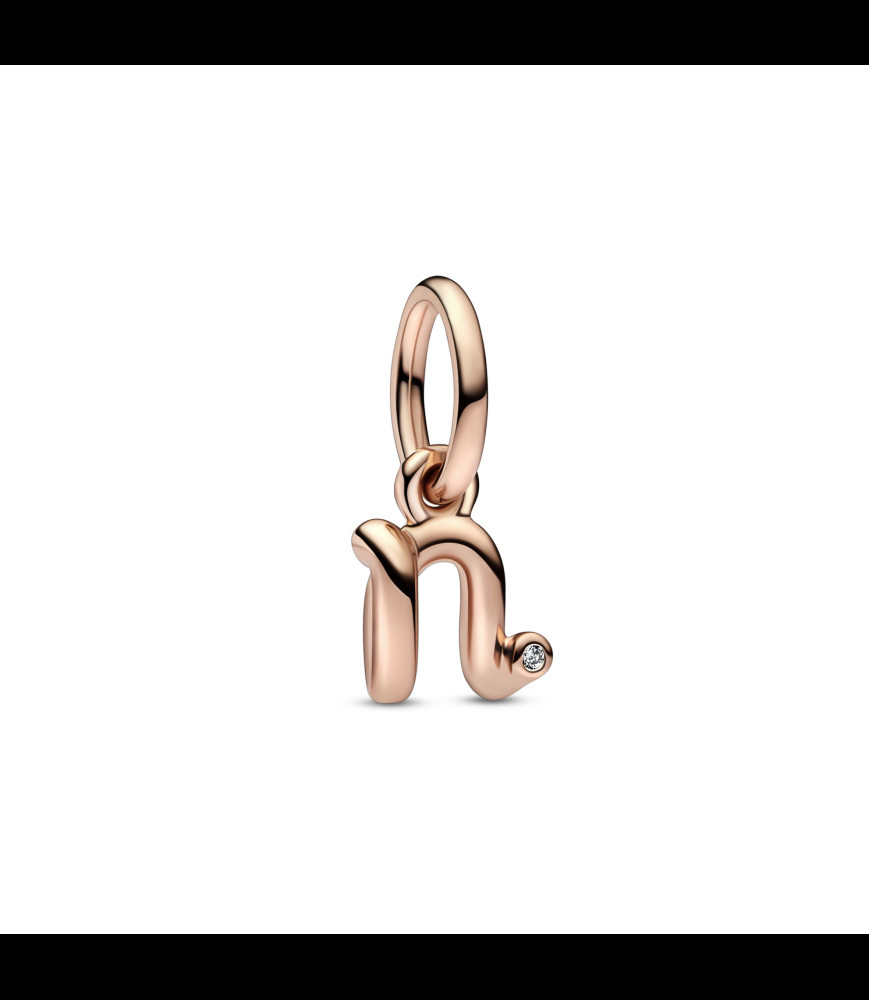 PANDORA Charm-pendentif Lettre N script