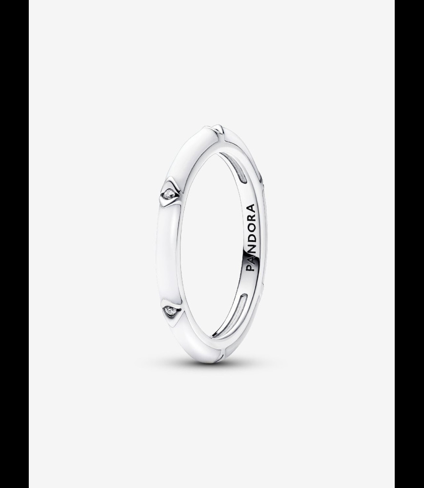 PANDORA Bague Pierres & Résine Façon Émail  TAILLE 52