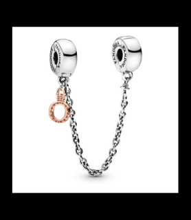 PANDORA Charm Chaîne de Confort O Couronné Pendant