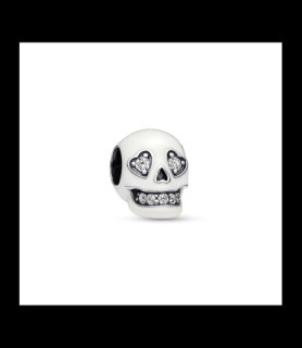PANDORA Charm Luminescent Tête de Mort Scintillante
