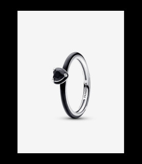 PANDORA Bague Cœur Chakra Noir TAILLE 54