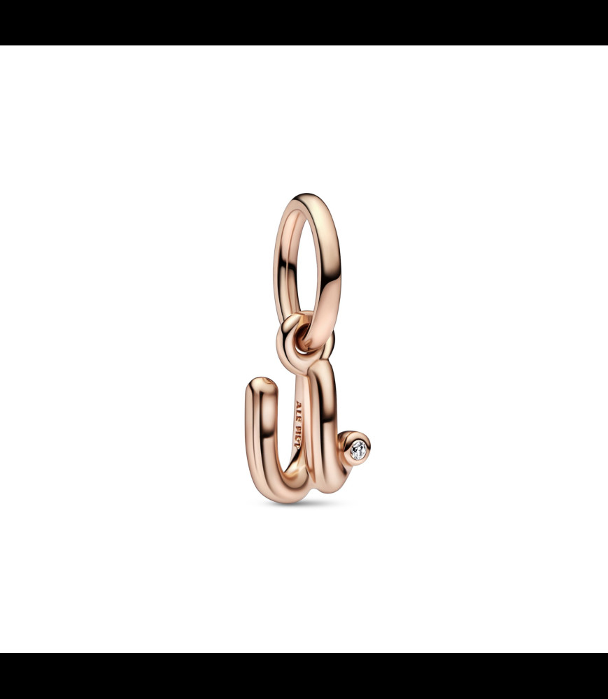 PANDORA Charm-pendentif Lettre U script