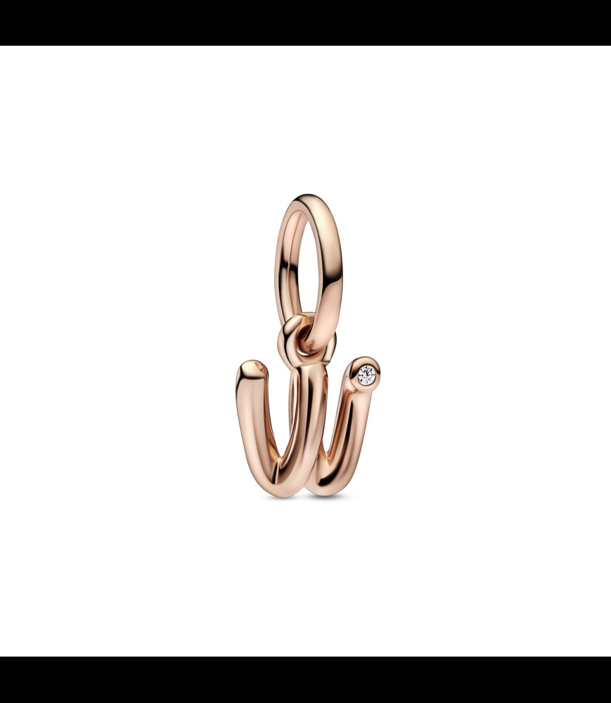 PANDORA Charm-pendentif Lettre W script