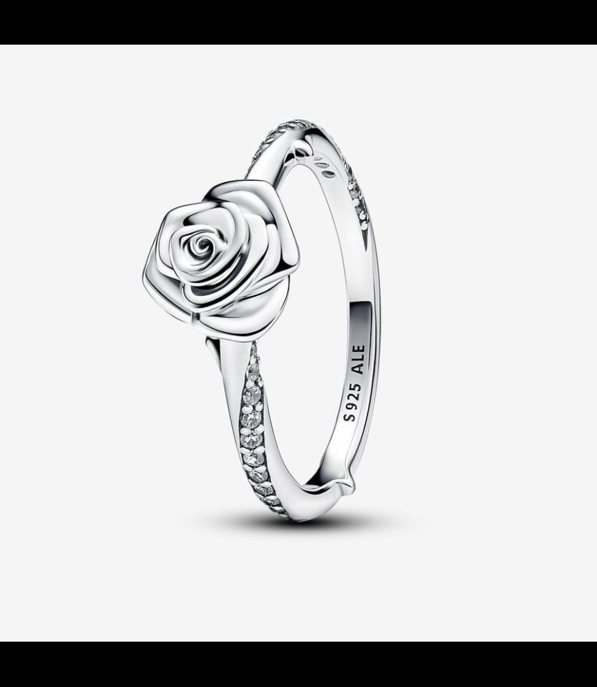 PANDORA Bague Rose en Fleur TAILLE 54