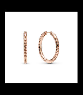 PANDORA Petites Créoles à Charms Pandora Moments ROSE GOLD