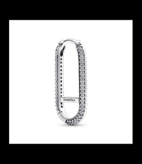 PANDORA 1 Boucle d’Oreille Unique Link Pavé Étendu