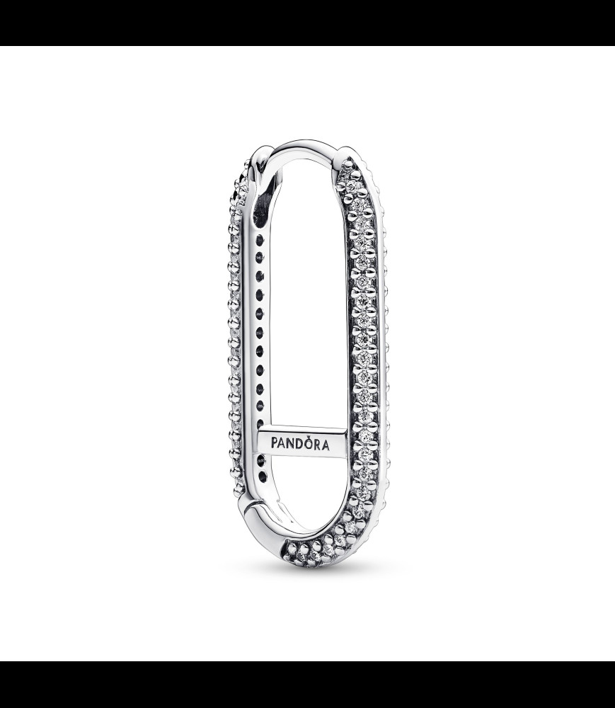 PANDORA 1 Boucle d’Oreille Unique Link Pavé Étendu