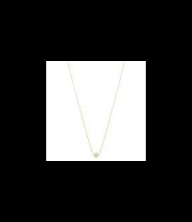 CHARLES GARNIER Collier solitaire doré - LÉGENDE Argent 925 et Oxydes de zirconium