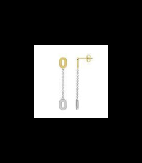 CHARLES GARNIER Boucles d oreilles argent et argent doré