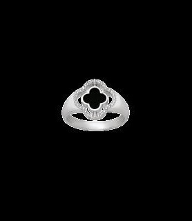 CHARLES GARNIER Bague argent tréfle reversible taille 56 uniquement