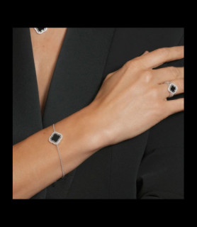 CHARLES GARNIER Bracelet réversible - LÉGENDE Argent 925, Nacre, Onyx et Oxydes de zirconium