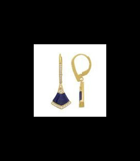 CHARLES GARNIER Dormeuses LÉGENDE Lapis-Lazuli Argent 925, Lapis-lazuli et Oxydes de zirconium